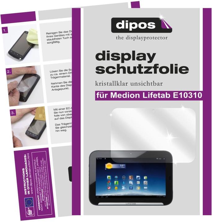 Produktbild Dipos Displayschutzfolie Crystalclear (2 Stück, Lifetab E10310)