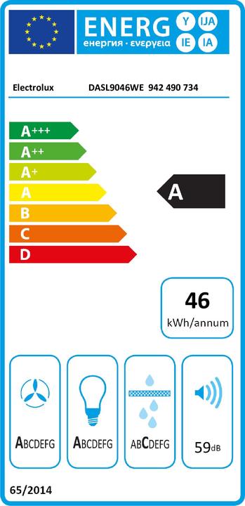 Etichetta energetica Electrolux DASL9046WE (Cappuccio)