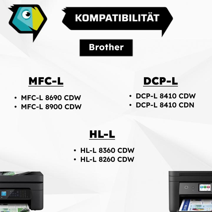 Image du produit Inkadoo Toner Compatible pour Brother TN-423 MFC-L 8900 Series HL-L 8260 DCP-L 8410 Series (C)