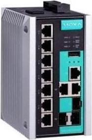 Moxa EDS-510E-3GTXSFP-T - Managed Gigabit Ethernet switch with 7 10/100BaseT(X) ports (7 ports)