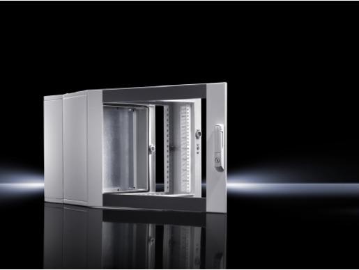 Actual product image Rittal EL wall-mounted enclosure 3-part WD 600x746x473 mm 15U with mounting plate and profile rails fixed (15 RU, 19 inch rack)