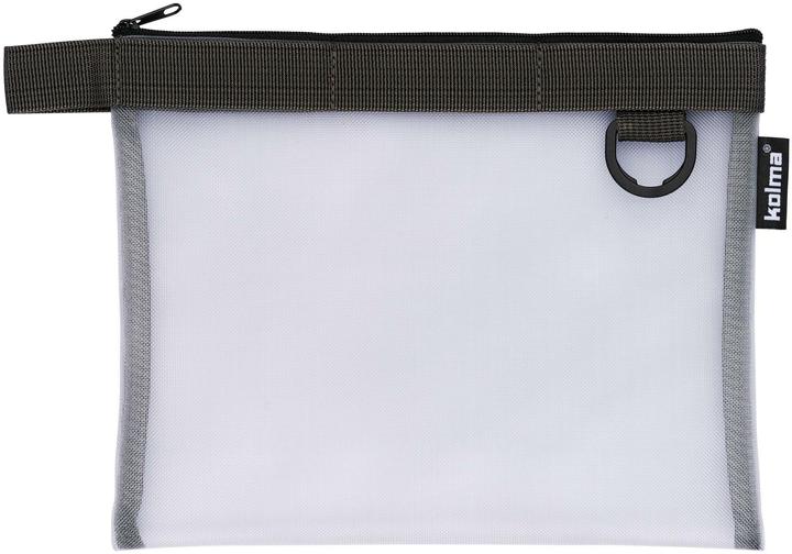 Kolma Reissverschlusstasche Nylon Bag A5 transparent anthrazit