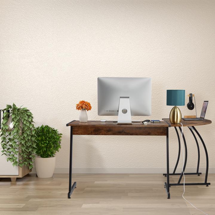 Actual product image Relaxdays corner desk (148 x 112 x 73 cm)