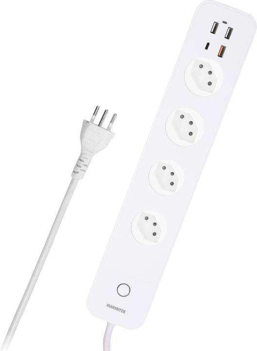 Marmitek Wlan-Steckerleiste (8 x, Typ 13, USB, USB-C, USB-A)