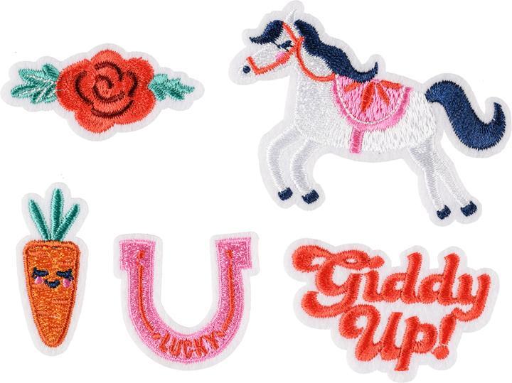Produktbild Partydeco Iron on patches Giddy up, mix, 2-7x3.5-7 cm (1 pkt / 5 pc.)