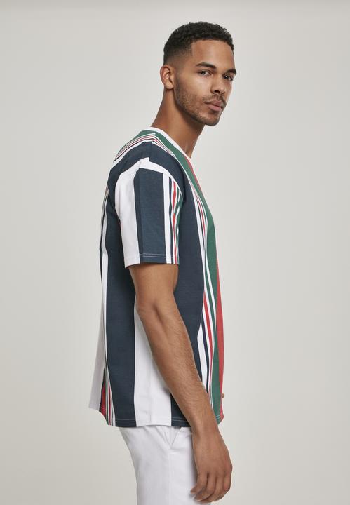 Actual product image Urban Classics Heavy Oversized Big AOP Stripe Tee (S)