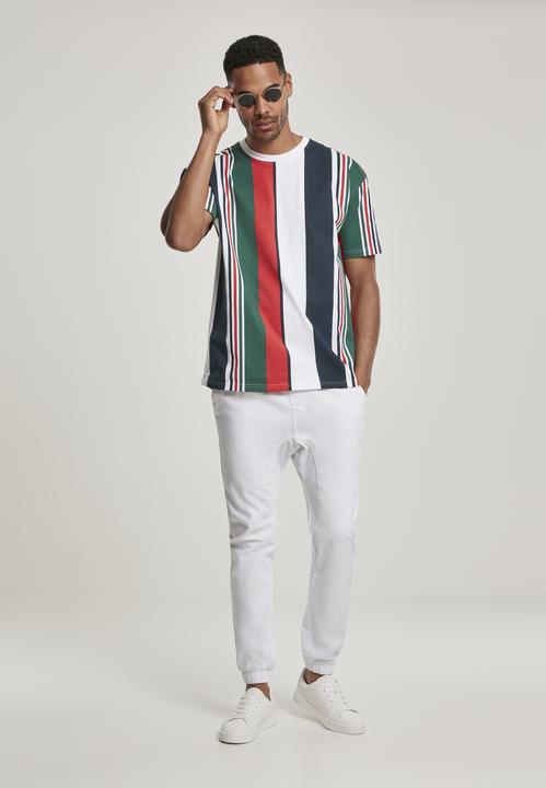 Actual product image Urban Classics Heavy Oversized Big AOP Stripe Tee (S)