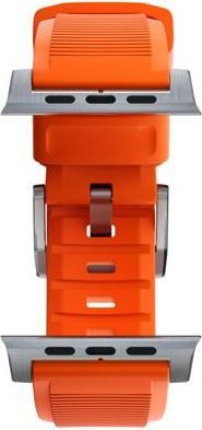 Immagine prodotto Nomad Cinturino rugged -ranneke, Apple Watch 49 / 45 / 44 /, oranssi / hopea (45 mm, 44 mm, 42 mm, 49 mm, Materiale sintetico, Apple Watch Series 9)