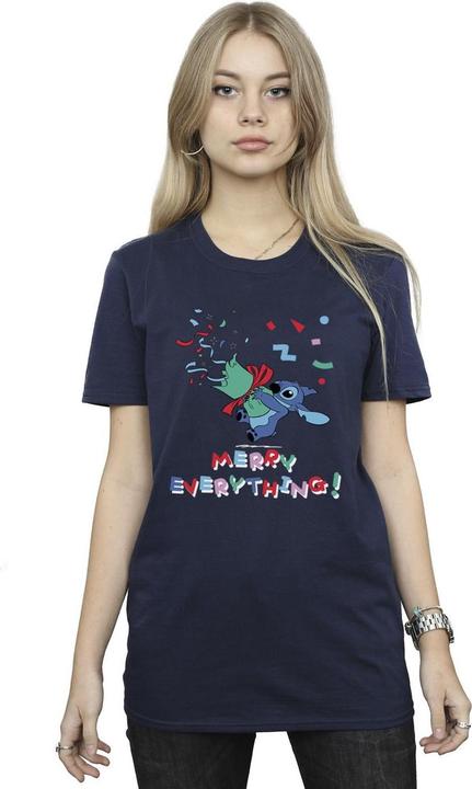 Image du produit Disney - T-shirt LILO AND STITCH STITCH MERRY EVERYTHING - Femme (S)
