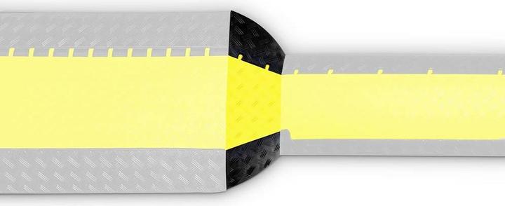 Actual product image Adam Hall DEFENDER by End piece male 85320M Polyurethane Yellow, Black Inhal (Cable hole)