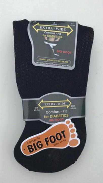Produktbild Universal Textiles Extra Breite Komfort Fit Socken (3 Paar) (3er Pack, 39 - 45)