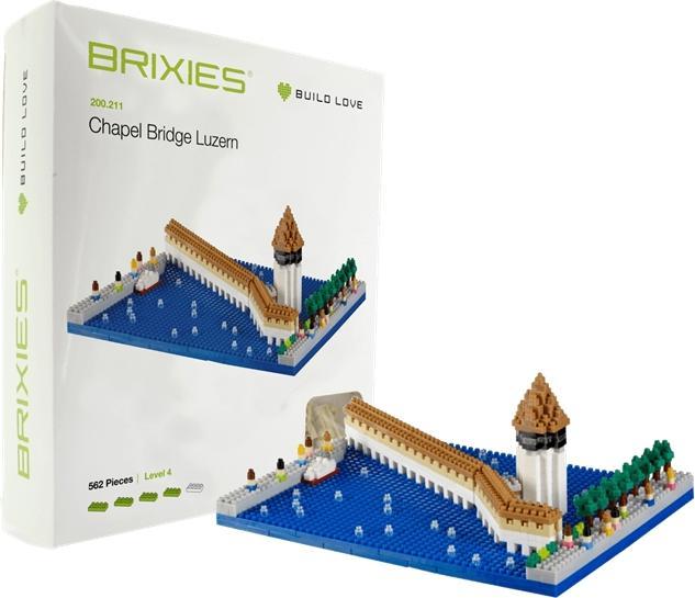 Produktbild Brixies Mini-Bauklötze Kapellbrücke Luzern