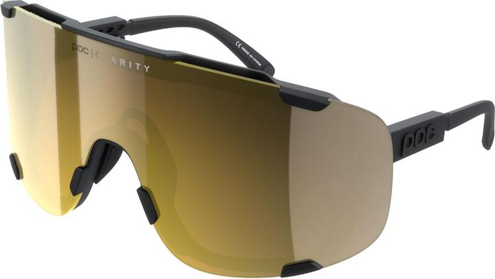 Produktbild Poc Devour Sportbrille Modell 2024 (Uranium Black, Clarity Road, Partly Sunny Gold, Gold)