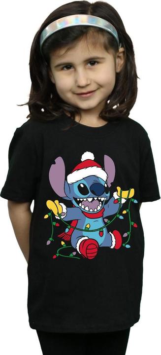 Image du produit Disney - T-shirt LILO AND STITCH CHRISTMAS LIGHTS - Fille (152, 158)