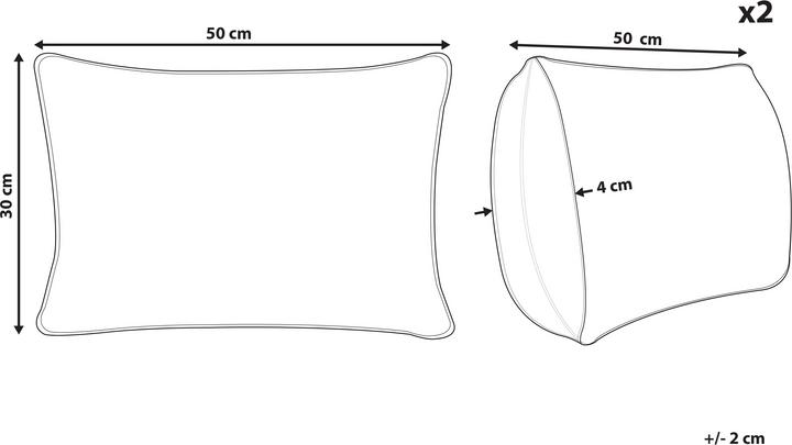 Actual product image Beliani Relaxify (50 x 50 x 4 cm)