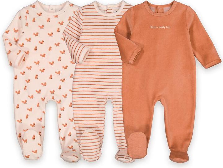 La Redoute Collections 3er-Pack Strampler aus Baumwolle (86)
