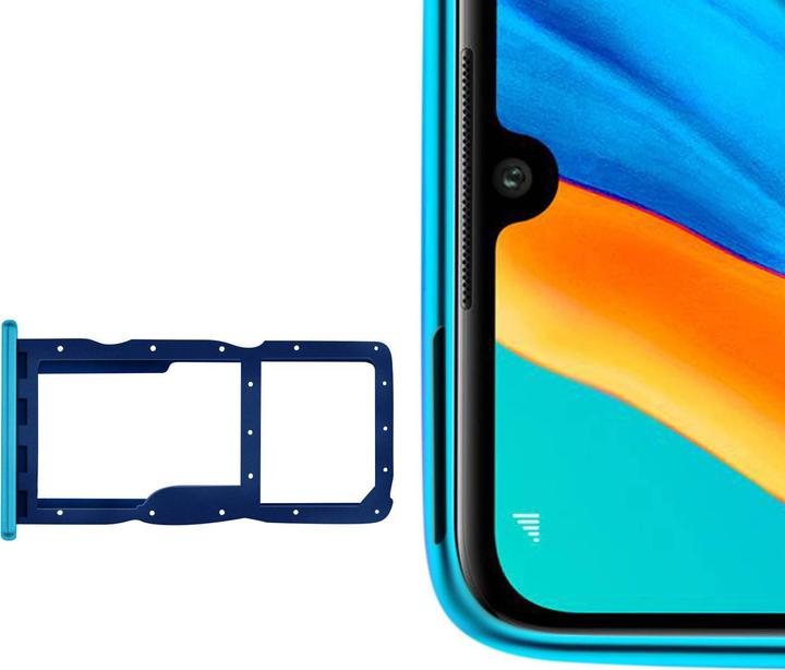 Produktbild Clappio Nano-Sim-Kartenhalter, Micro-SD Halter Ersatzteil für Huawei P30 Lite Blau (SIM-Halterung, Huawei P30 Lite)