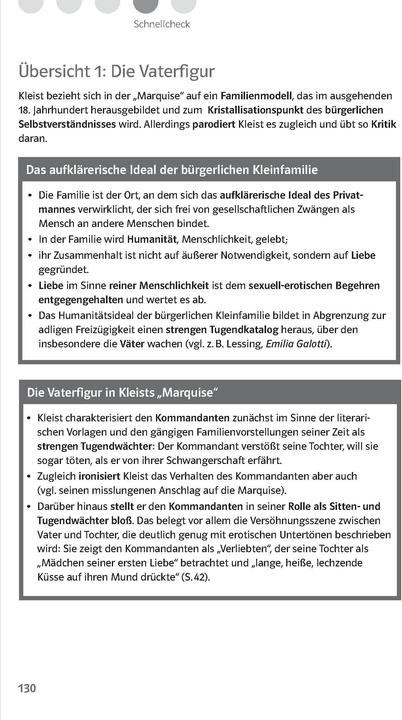 Nährwerte und Zutaten Lektürehilfen Heinrich von Kleist "Die Marquise von O.../Das Erdbeben in Chili" (Deutsch, 2017)