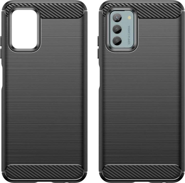 Cover-Discount Nokia G22 - Metall Carbon Look Hülle schwarz (Nokia G22)