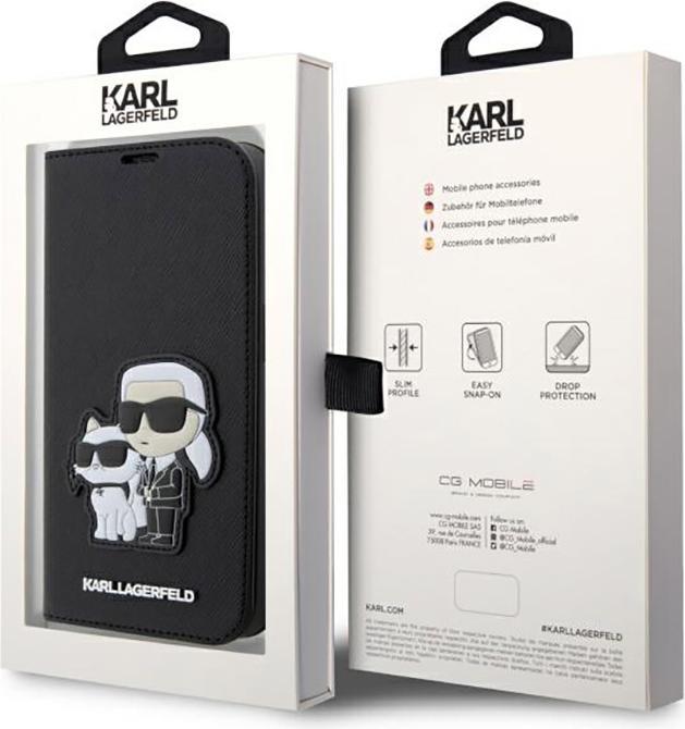 Immagine prodotto Karl Lagerfeld Libreria iPhone 14 Pro Max 6.7 Saffiano Karl&Choupette (Apple iPhone 14 Pro Max)