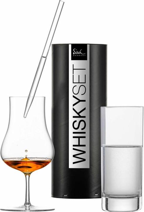 Produktbild Eisch Unity Malt Whiskey-Set inkl. Pipette und Wasserglas (2.30 dl, 3 x, Whiskygläser)