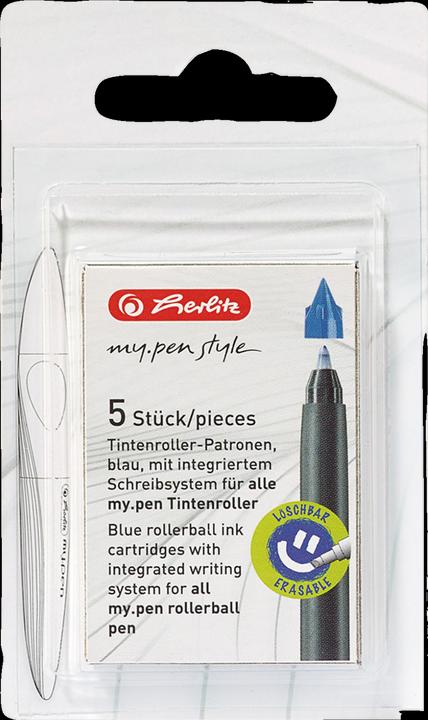 Immagine prodotto Herlitz Cartucce roller my.pen, blu reale (cartucce d'inchiostro, Blu)