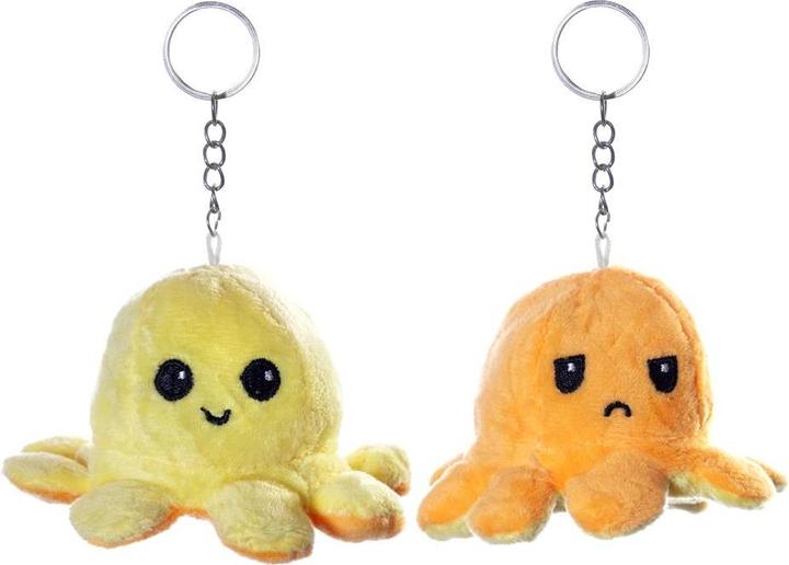 Produktbild Triton Wende Oktopus Plüsch Schlüsselanhänger 10 cm assortiert 1 Stück