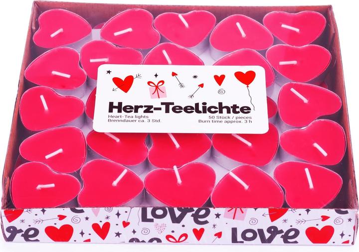 Image du produit Pajoma Teelichter in Herzform (50 pcs)