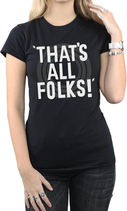 Image du produit Looney Tunes - T-shirt THAT'S ALL FOLKS TEXT - Femme (M)