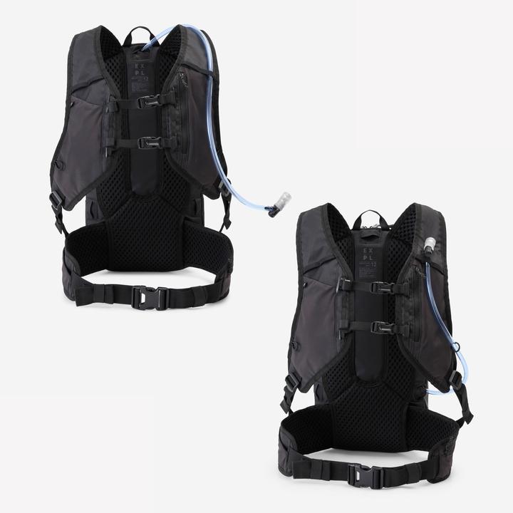 Immagine prodotto Rockrider Trinkrucksack MTB 12 L/ 2 L Wasser schwarz (12 l)
