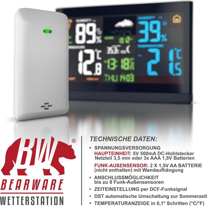 Produktbild Bearware Funk Wetterstation