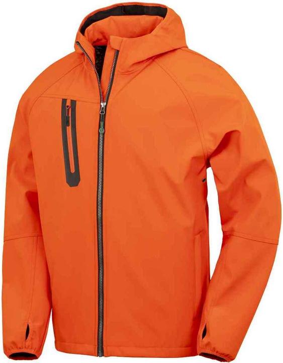 Actual product image Result Mens Hooded 3 Layer Printable Soft Shell Jacket (4XL)