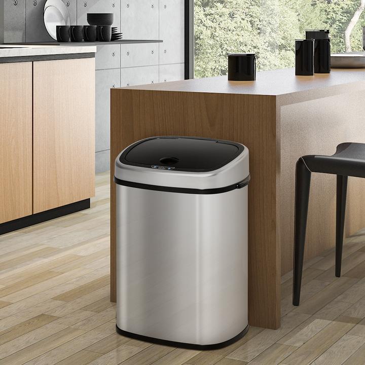 Image du produit Homcom Poubelle avec capteur infrarouge (58 l)