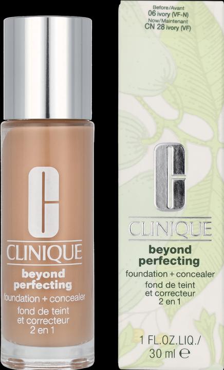 Actual product image Clinique Beyond Perfecting Foundation + Concealer (1 Ivory)