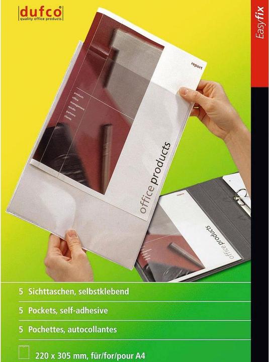 Produktbild Dufco Sichttaschen Easyfix (A4, 5 x)