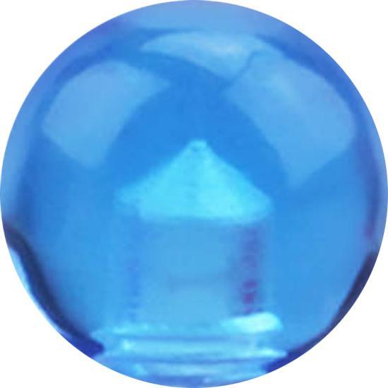 Actual product image Star Piercing Micro ball light blue transparent (without brass, Acrylic)