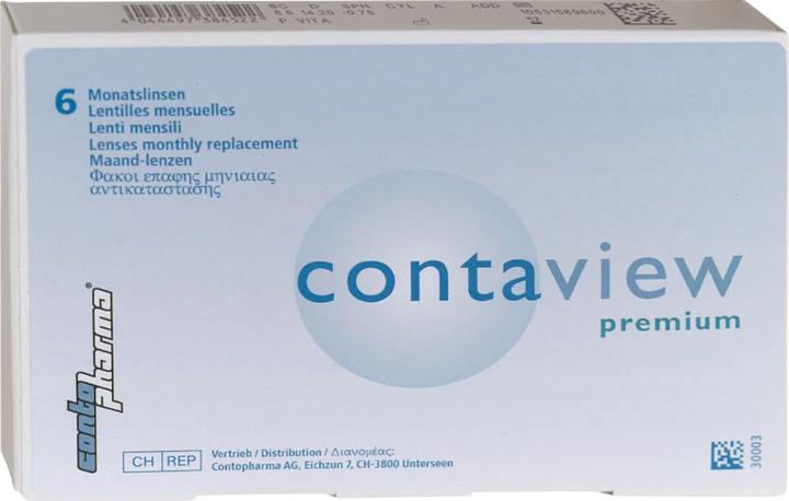 Contopharm Contaview premium (6 Stück, Monatslinse, Sphärisch)