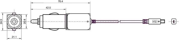 Immagine prodotto Techly Alimentatore da Auto (12/24V) Micro-USB 1A (IPW-CAR-MICRO1)