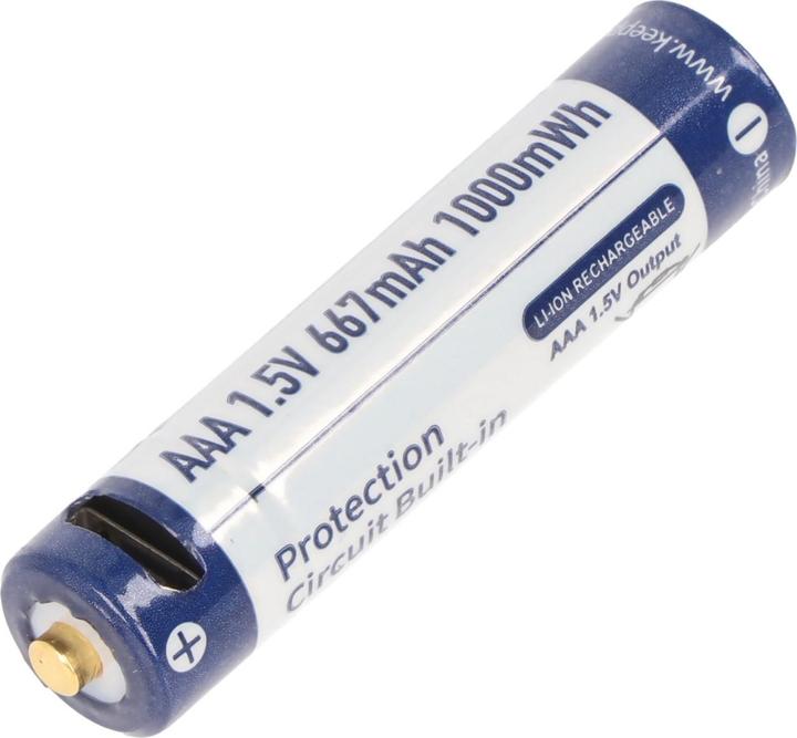 Actual product image Keeppower Rechargeable battery 2 AAA, Micro, AAA, LR03, with USB charging socket (2 pcs., AAA, 667 mAh)