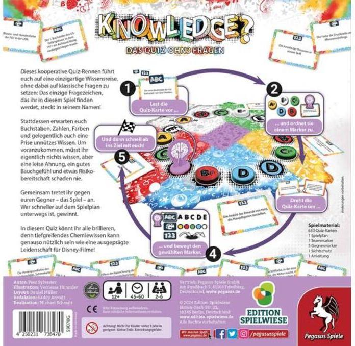 Actual product image Pegasus Knowledge? The quiz without questions (Edition Spielwiese) (German)
