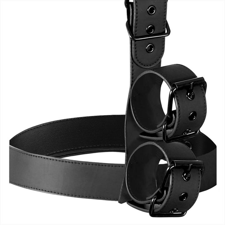 Actual product image Fetish submissive Bondage - Collar And Wrist Cuffs Body Fixation Set
