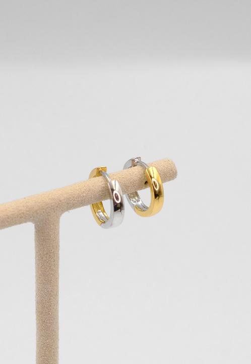 Produktbild Muau Creolen (750, Weissgold, 18 K Gelbgold)