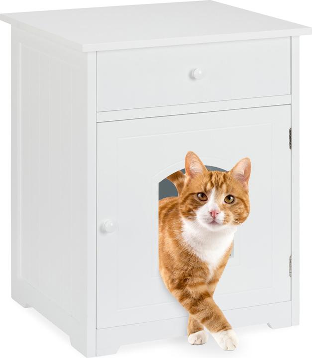 Immagine prodotto Relaxdays Mobiletto Lettiera per Gatti, con Cassetto (Lettiera per gatti chiusa)