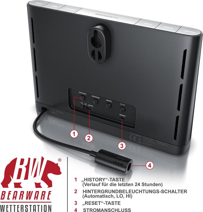Produktbild Bearware Funk Wetterstation