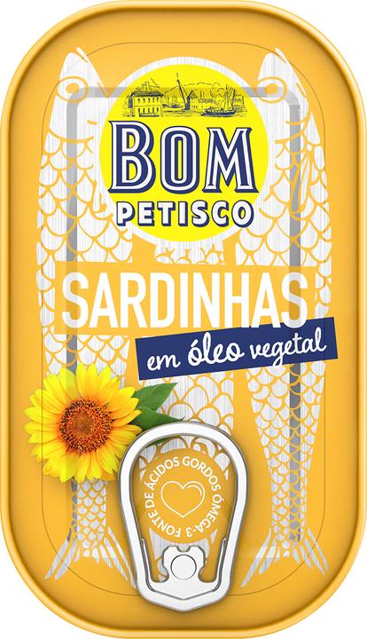 Actual product image Bom Petisco Sardinen in Pflanzenöl (120 g)