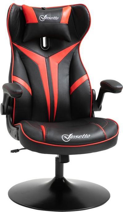 Produktbild Swisshandel24 Gamingstuhl ergonomisch Computerstuhl mit Wippfunktion Schwarz+Rot