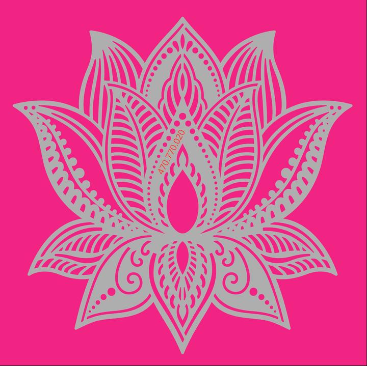 Actual product image Pronty Crafts Lotus flower" stencil, 15x15cm