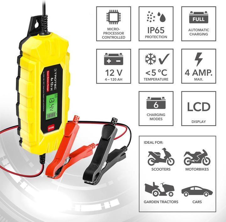 Actual product image Trotec Battery charger PBCS 4A (12V, 4 A)
