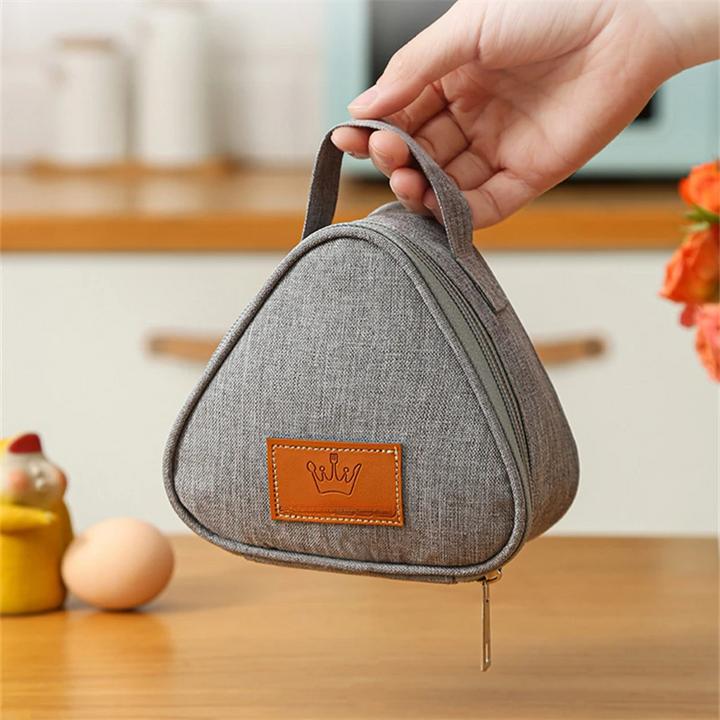Produktbild Only-Bags.Store Mini Dreieckige Isolierung Tasche Aluminiumfolie Thermische Kühler Mittagessen Tote