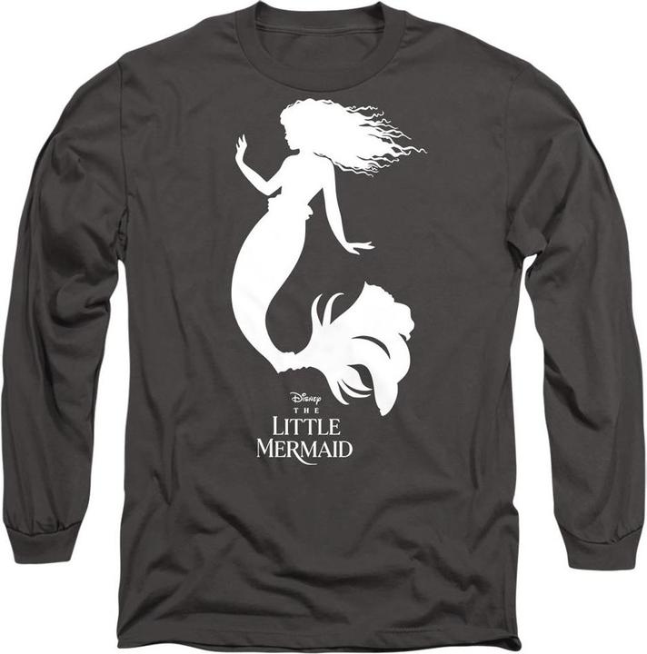 Actual product image The Little Mermaid Unisex Adult Ariel Silhouette T-Shirt (XL)